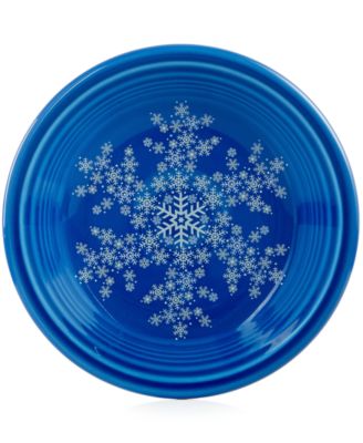 Fiesta - Macy's Exclusive Snowflake Dessert Plate