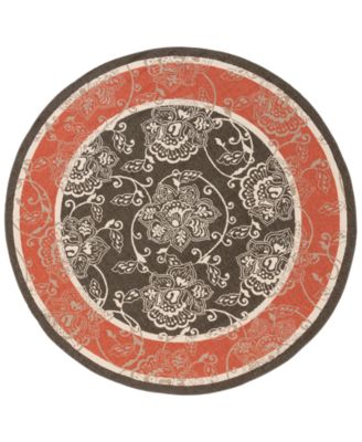Surya - Alfresco ALF-9592 Black 8'9" Round Area Rug