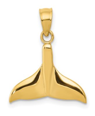 Macy's - Whale Tail Pendant in 14k Yellow Gold