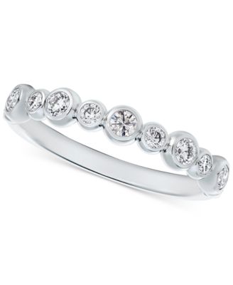De Beers Forevermark - Diamond Bezel Diamond Band (3/8 ct. t.w.) in 14k White Gold
