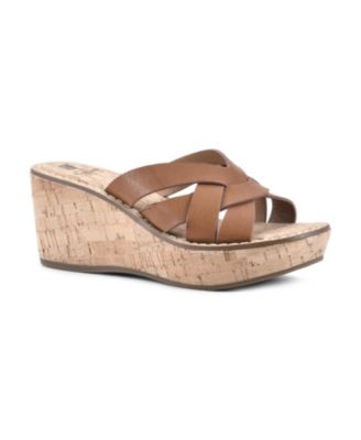 White Mountain - Samwell Wedge Sandals