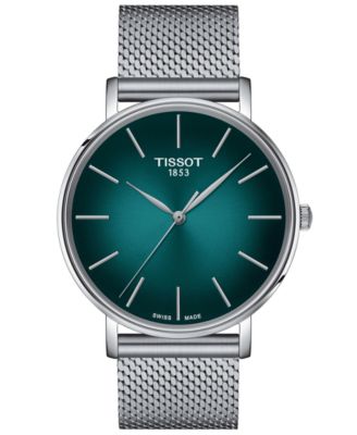 Tissot - Men's Swiss Everytime Stainless Steel Mesh Bracelet Watch 40mm