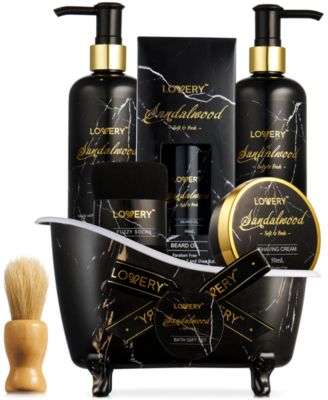 Lovery - Men's 7-Pc. Sandalwood Personal Grooming Gift Set