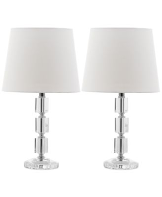 Safavieh - Set of 2 Erin Crystal Cube Lamps