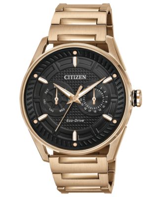 Citizen - Men's Rose Gold-Tone Stainless Steel Bracelet Watch 42mm