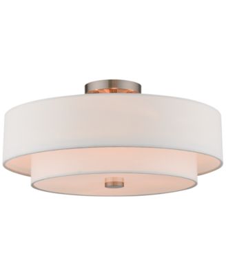 Livex - Claremont 4-Light Semi-Flush Mount
