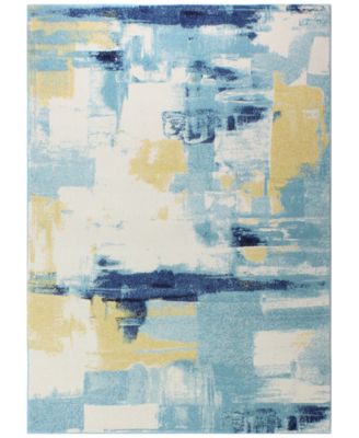 BB Rugs - Medley 5470 Ivory/Blue 3'6" x 5'6" Area Rug
