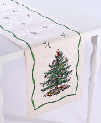 Spode - Christmas Tree Ivory/Green 72" Runner
