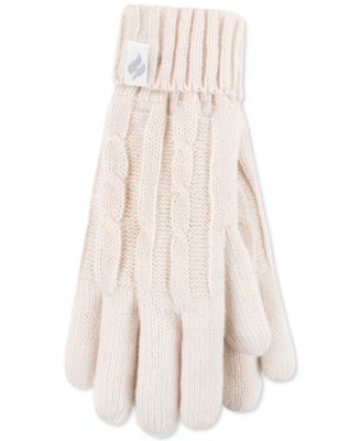 Heat Holders - Women's Amelia Solid Cable-Knit Gloves