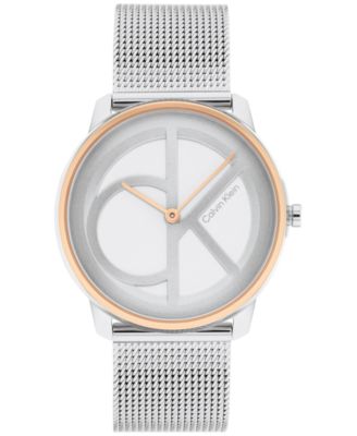 Calvin Klein - Women's Iconic Stainless Steel Mesh Bracelet Watch 35mm