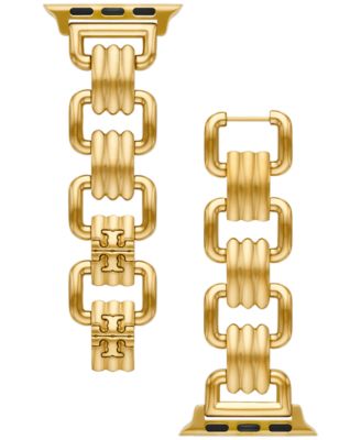 Tory Burch - Gold-Tone Stainless Steel Jewelry Link Bracelet For Apple Watch&reg; 38mm/40mm