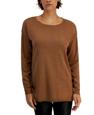 INC International Concepts - Women's Solid Step-Hem Boat-Neck Top
