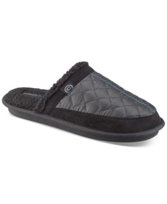 Cobian - Men's Happy Camper Quilted Fleece-Lined Mule Slippers