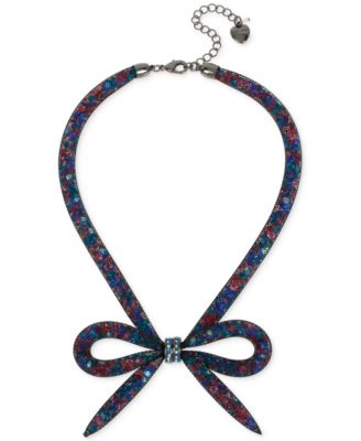 Betsey Johnson - Mesh Bow Collar Necklace
