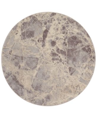 Nourison - Moraine MO745 Grey 5'6" Round Area Rug