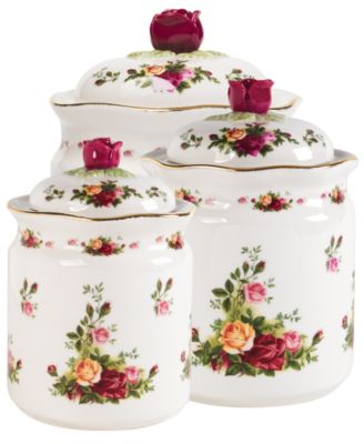 Royal Albert - "Old Country Roses" Canisters, Set of 3