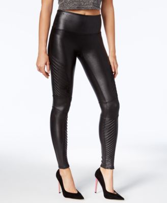 SPANX - Women's Faux-Leather Moto Leggings