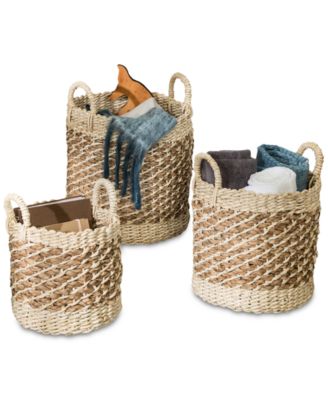 Honey Can Do - 3-Pc. Nesting Storage Bins