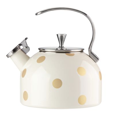 Kate Spade - KSK DECO DOT GOLD TEA KETTLE