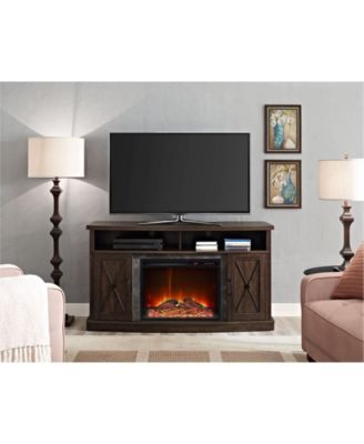 Ameriwood Home - Zane Electric Fireplace TV Stand for TVs up to 60 Inches