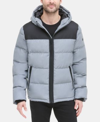 DKNY - Men's Mixed-Media Puffer Coat