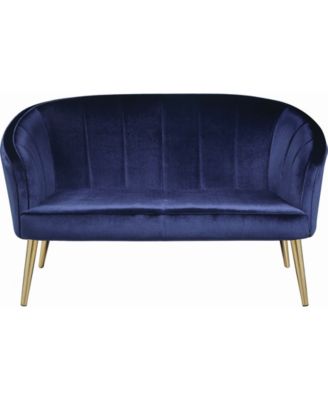 COASTER COMPANY OF AMERICA - Upholstered Accent Settee Blue