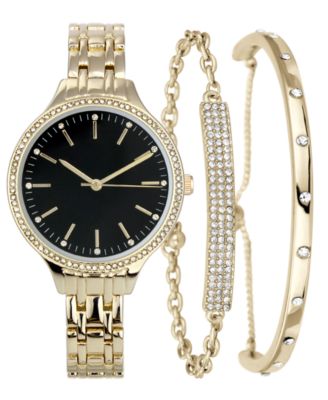 INC International Concepts - Women's Gold-Tone, Silver-Tone or Rose Gold-Tone Bracelet Watch Set 36mm