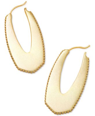 Kendra Scott - Pav&eacute;-Edge Hoop Earrings