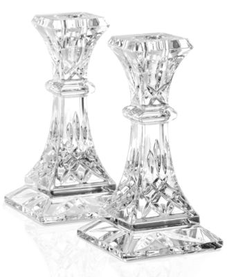 Waterford - "Lismore" Candlesticks, Pair 6"