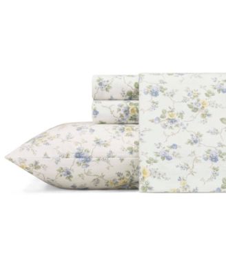 Laura Ashley - Le Fleur Pastel Sheet Set, Twin