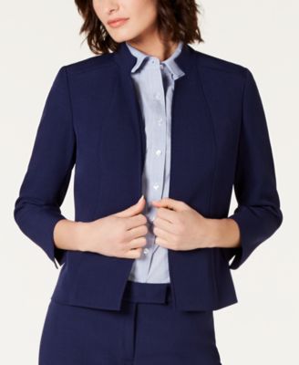 Calvin Klein - Star-Collar Open-Front Blazer