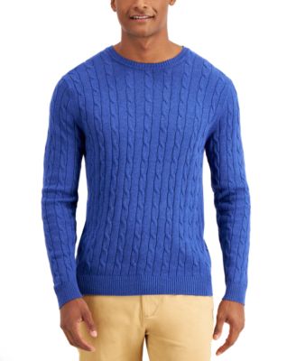 Club Room - Men's Cable-Knit Sweater