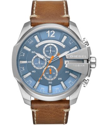 Diesel - Mega Chief Chronograph brown leather Watch 51mm