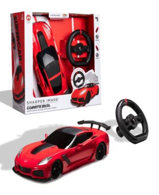 Sharper Image - RC Chevrolet Corvette ZR1, 2.4 GHZ Remote Control Sports Car with Gravity Sensor Steering, 1:16 Scale Model with LED Lights