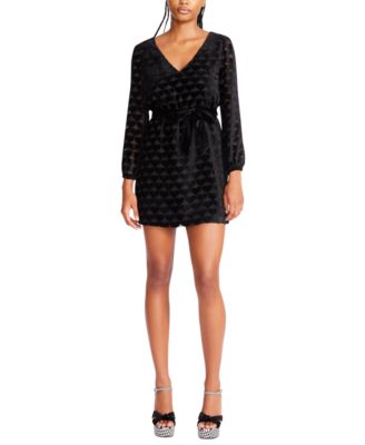 Betsey Johnson - Women's Velvet Heart Burnout Dress