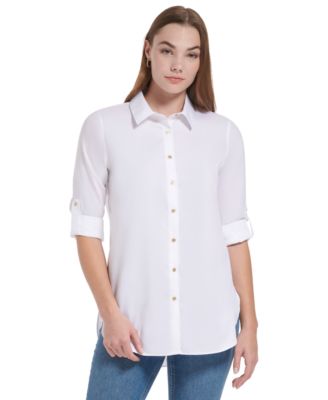 Calvin Klein - Non-Iron Button Down Tunic