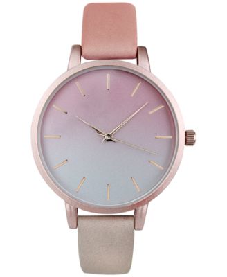 INC International Concepts - Women's Pink Ombre Strap Watch 38mm, Created for Macy's
