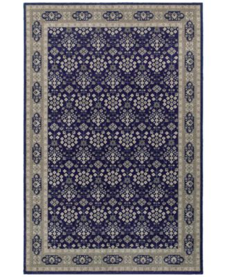 JHB Design - Tidewater  Lillahan Navy/Grey 6'7" x 9'6" Area Rug
