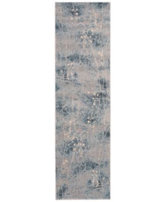 Nourison - Somerset Silver/Blue Blossom 2' x 5'9" Runner Rug