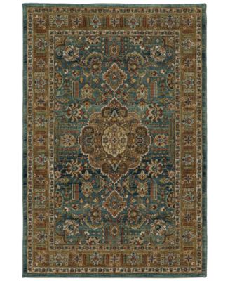 Karastan - Spice Market Aksum Aquamarine 2' x 3' Area Rug