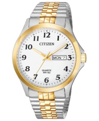 Citizen - Men's Quartz Two-Tone Stainless Steel Bracelet Watch 38mm