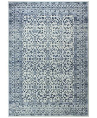 BB Rugs - Medley 5466 Ivory/Blue 3'6" x 5'6" Area Rug