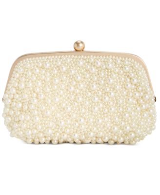 INC International Concepts - All Over Pearl Pouch Clutch