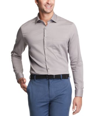 Van Heusen - Men's Big & Tall Classic/Regular-Fit Stain Shield Performance Stretch Textured Dress Shirt