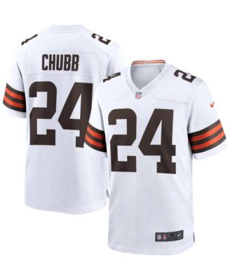 Nike - Men's Nick Chubb White Cleveland Browns Game Jersey