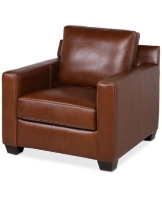 Nice Link - Emilyn Leather Topstitched Armchair