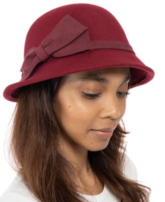 INC International Concepts - Women's Cloche Hat With Bow Detail