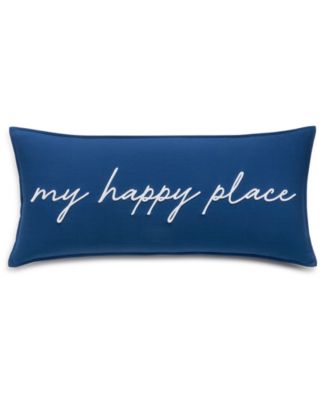 Charter Club - Damask Designs My Happy Place Decorative Pillow, 14" x 30", Created for Macy's