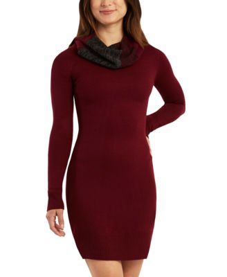 BCX - Juniors' Bodycon Dress & Ombr&eacute; Scarf