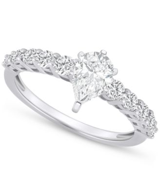 Macy's - Diamond Pear Engagement Ring (1 ct. t.w.) in 14k Gold